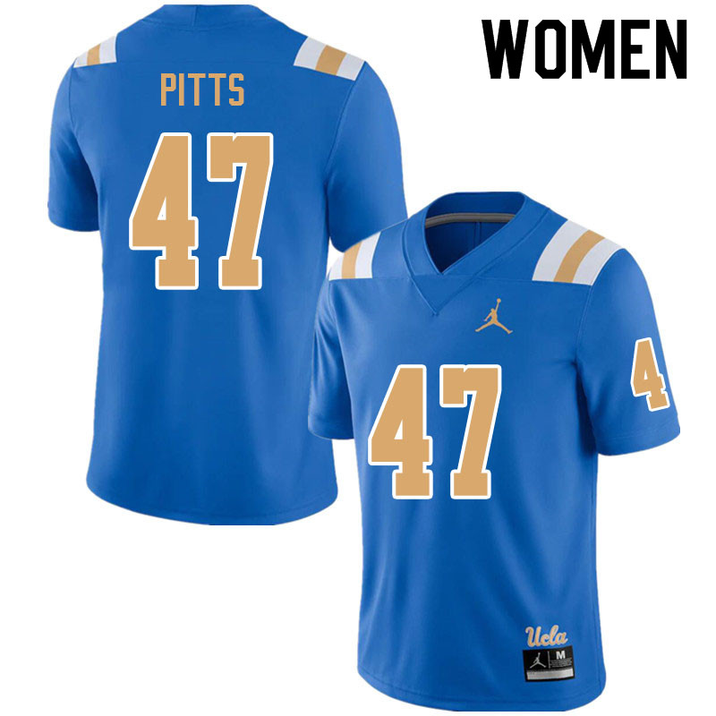 Jordan Brand Women #47 Shea Pitts UCLA Bruins College Football Jerseys Sale-Blue - Click Image to Close